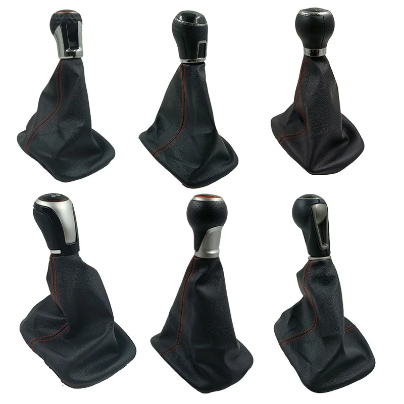 Gear Shift Knob Boot Lever Gaitor Shifter Dust Jacket For VW golf 3 III Vento 1 1991-98 Gearbox Gaiter Handles Red Line 5 Speed