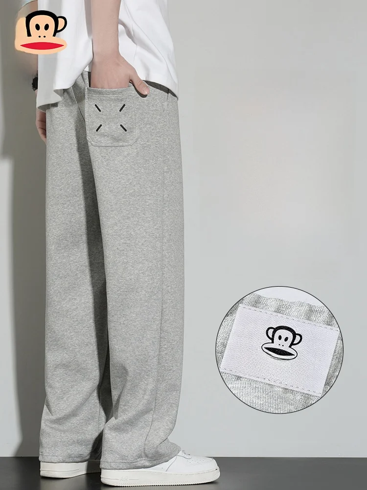 

Мужские повседневные брюки Paul Frank прямого кроя, новинка весенней коллекции, в американском ретро-стиле, свободного кроя, с дизайном в виде головы обезьяны