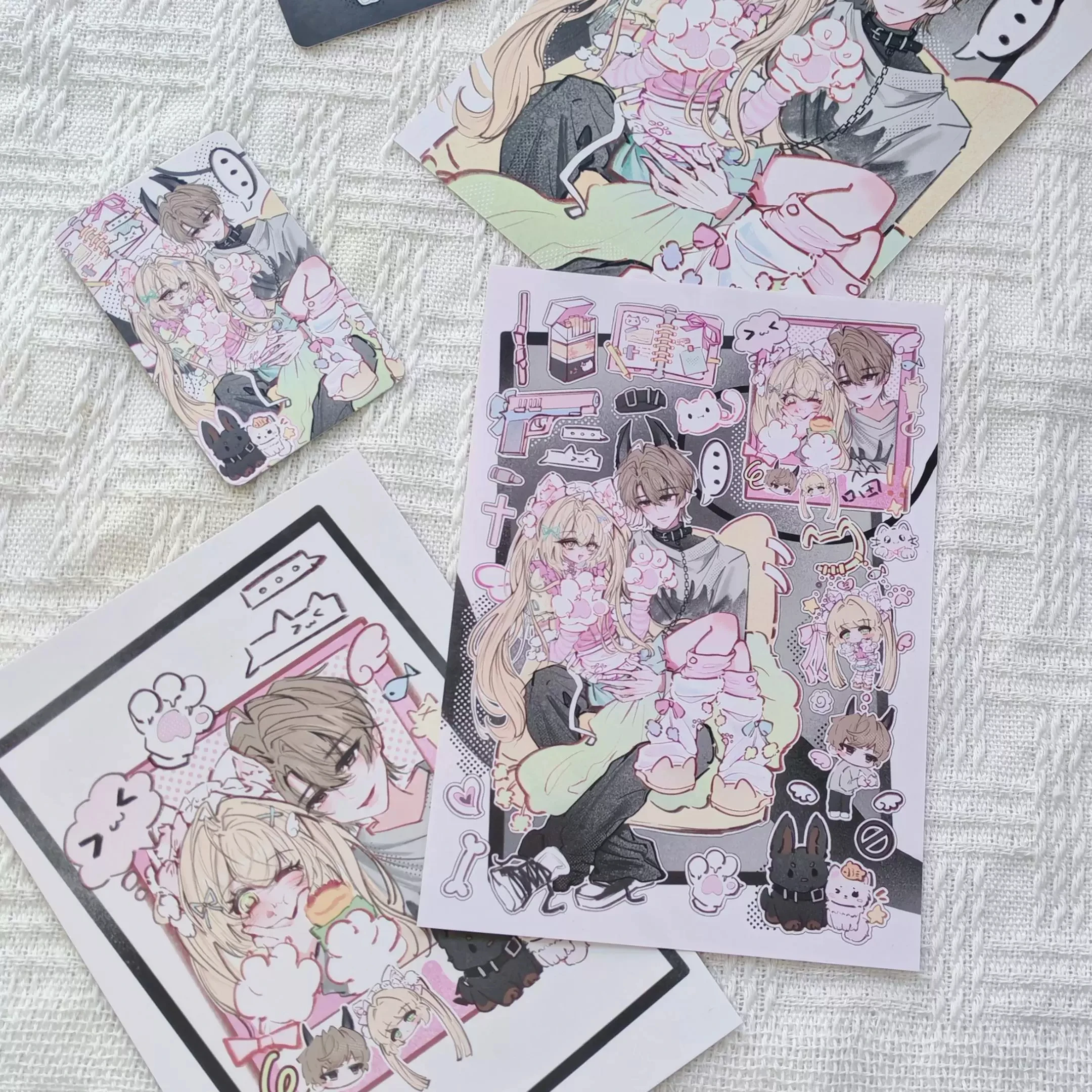 Couple Character Waterproof DIY Journal Scrapbook Decorative Stickers