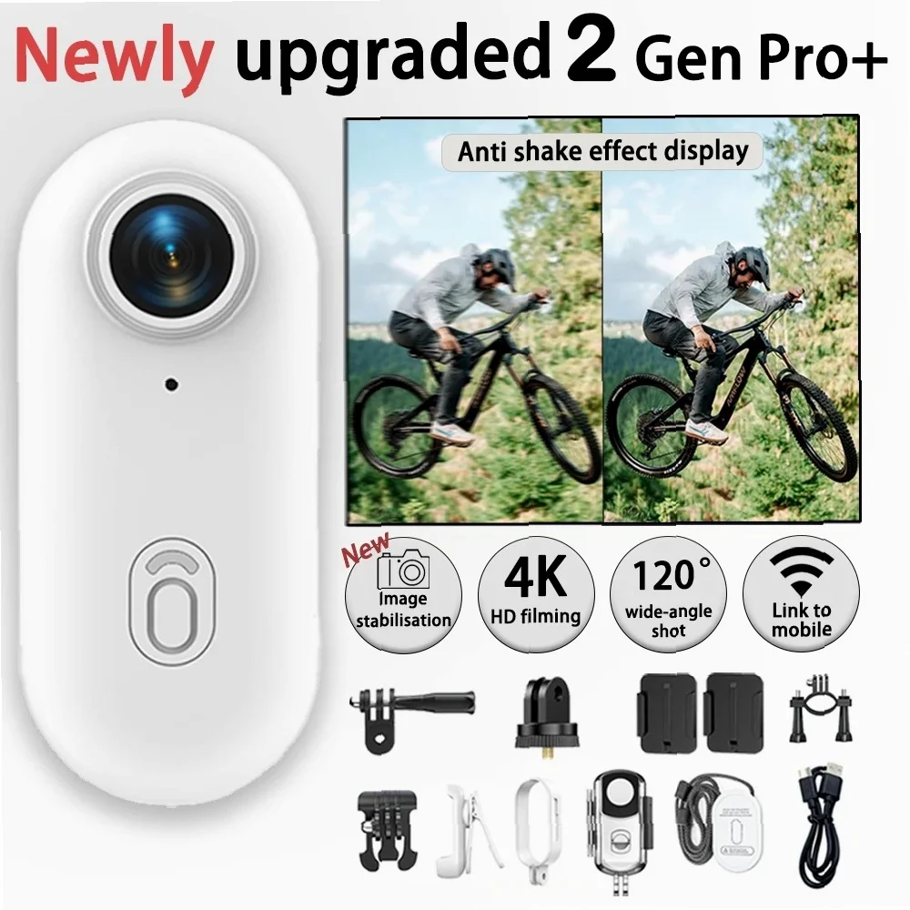 

Waterproof 4K Action Camera Helmet Mount Kit for Motorcycle Bicycle Outdoor Adventure Video Recording