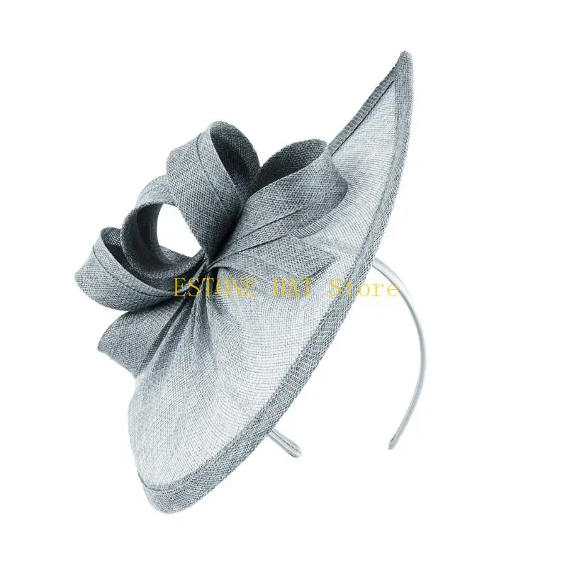 49MF Delicate Sun Hat Wedding Inspired Fashion Statement Outdoor Activity Headwear Stylish Headgear Accessory for Daily Wear