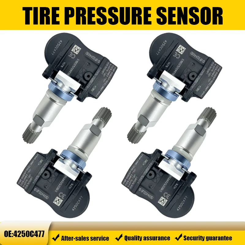 

1/4 шт. датчик контроля давления в шинах TPMS 4250C477 для Peugeot 4008 Mitsubishi Outlander L200, совместимый с 1612477080 433MH