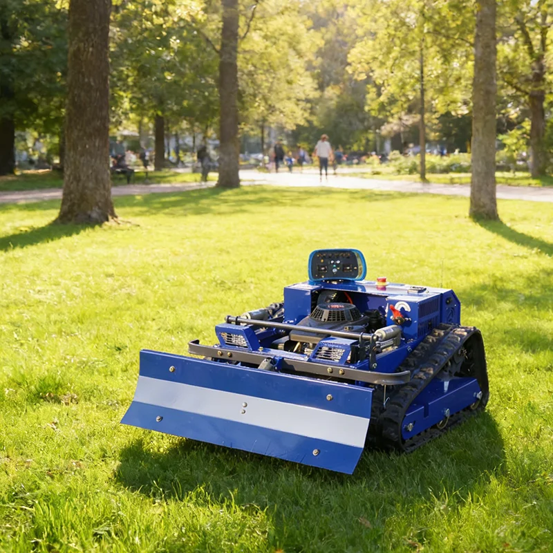 

Customized farm shrub clearing machine, tracked all-terrain, intelligent remote control, long battery life, weed removal