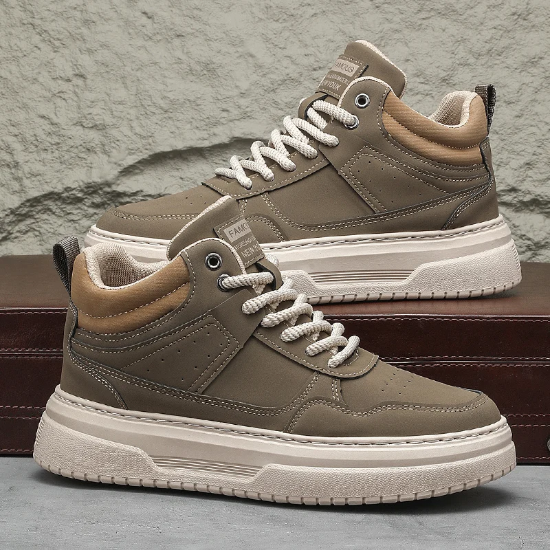 

Men's shoes four seasons breathable soft-sole non-slip casual shoes fashion youth Joker flat shoes Thick sole sports board shoes