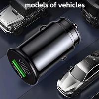 100w Car Charger Converter for iPhone Qc3.0 Dual USB Charging Port Design Suitable for Various Specifications of Car Models