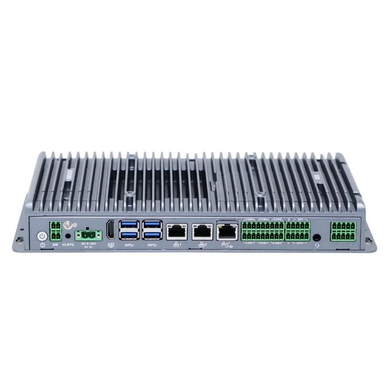 Partaker Fanless Industrial PC Intel Core i5-1235U i7-1255U DDR5 3xLAN 6xCOM 9-36V Wide Voltage Embedded Mini Computer