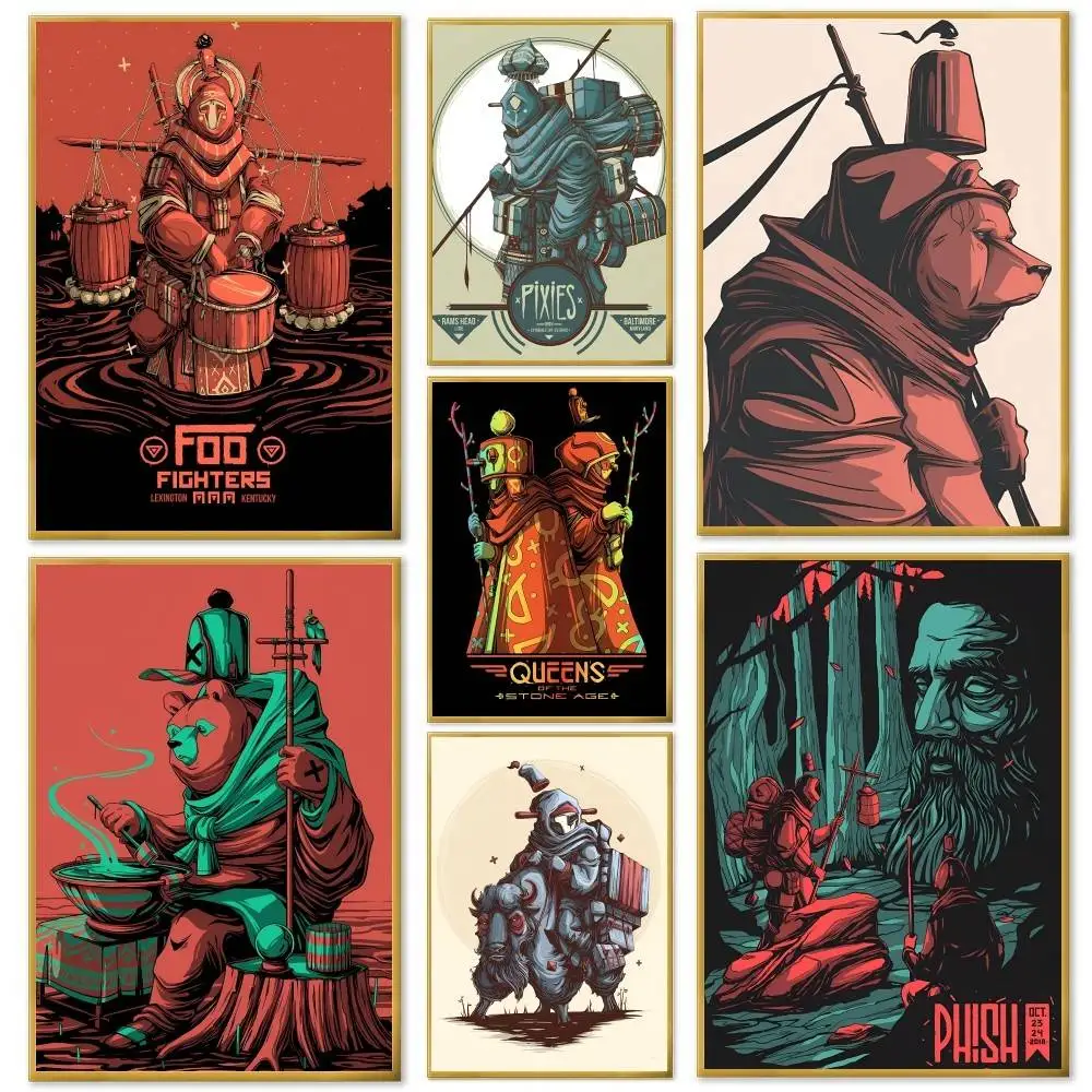 Rock Band P-Phish Poster And Prints Wall Art Pictures For Modern Bedroom Game Room Home Decor