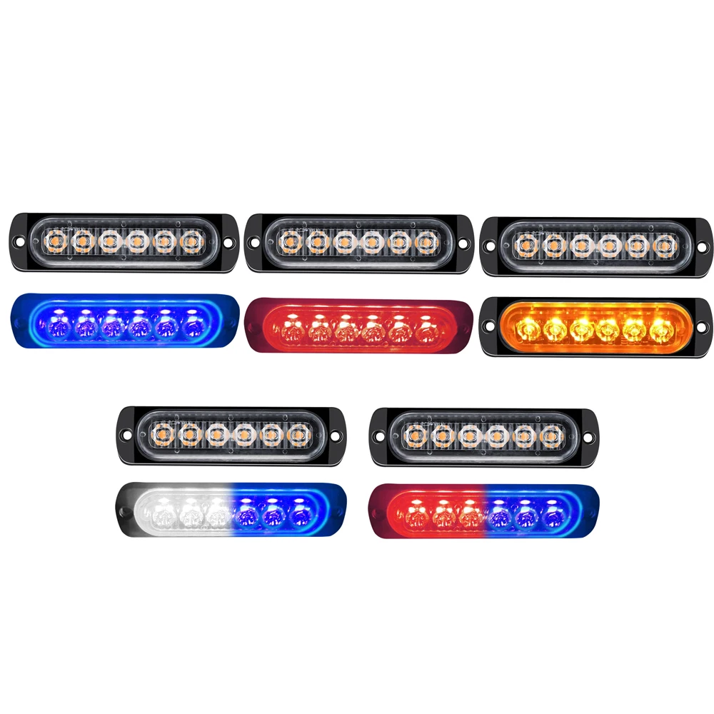 LED Flashing Light Aluminium and LED Suitable for 12V-24V trucks, trailers, SUVs, vans, caravans, boats, lorries, buses, etc.