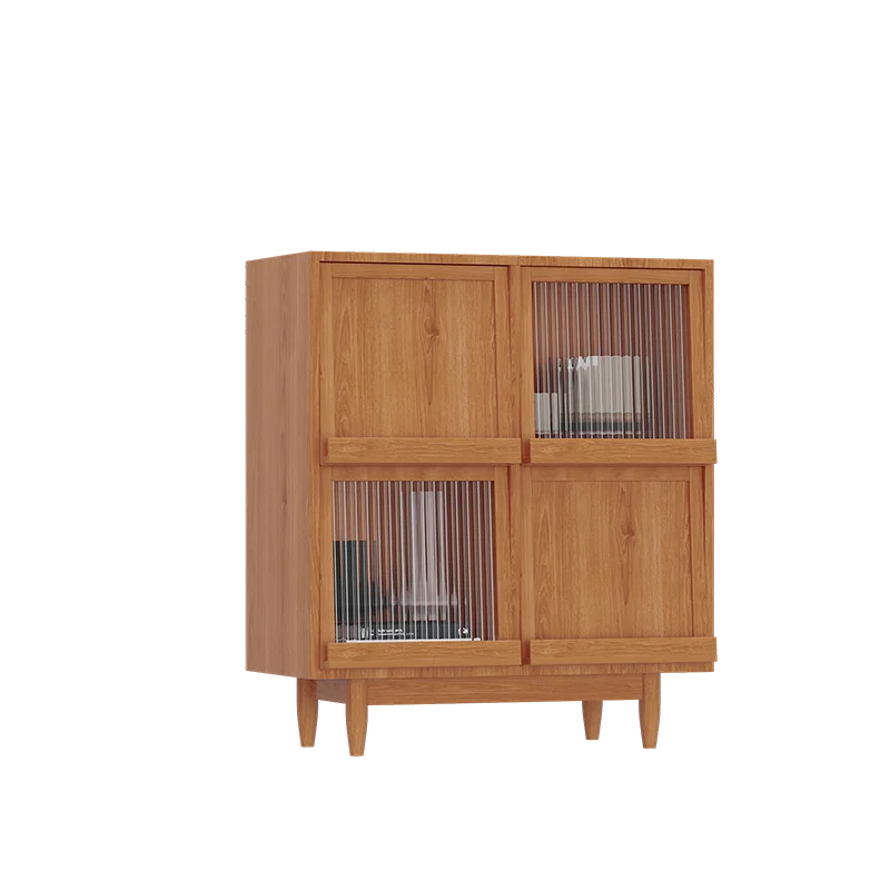 

Скандинавский тумбочка-буфет из массива дерева и ротанга, японский стеллаж для журналов и книг, небольшой шкаф для хранения в просторной квартире, тумба под телевизор