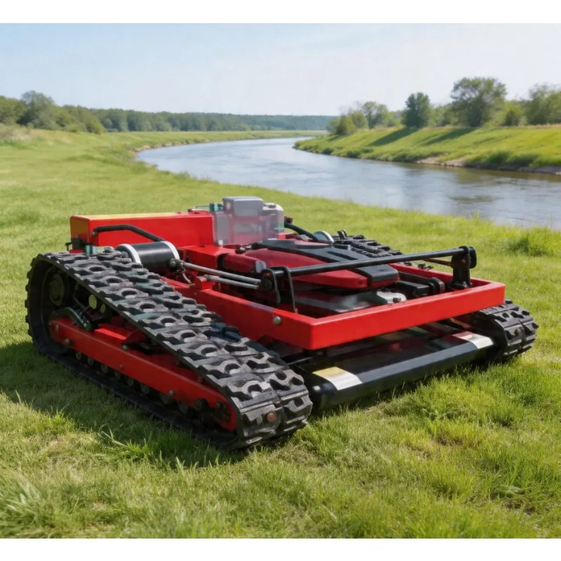 7.5HP Remote Robot Lawn Mower | Crawler Type Automatic Grass Cutter for Slope Garden | High Efficiency Mowing Machine OEM/ODM