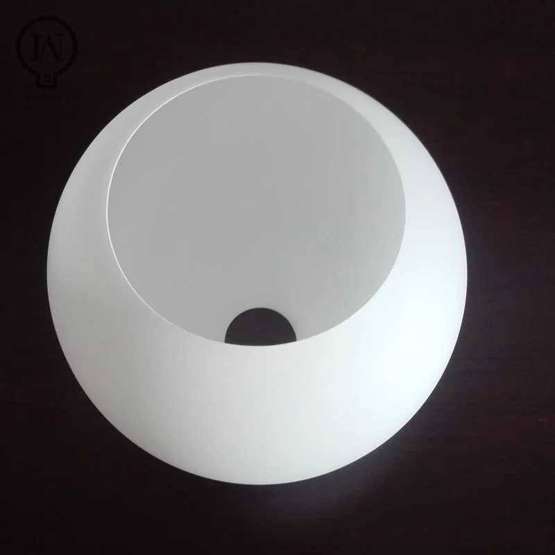 Imagem -03 - White Globe Glass Lamp Shade Lampshade Substituição Parte Acessório de Iluminação para Chandelier D4cm D3cm E27 E14 Láctea Abertura