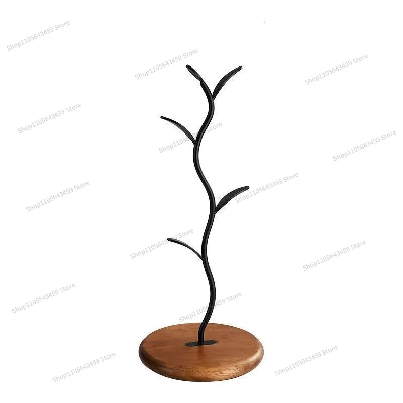 For creative ornaments tree cup holder household living room decoration cup holder upside down teacup storage rack