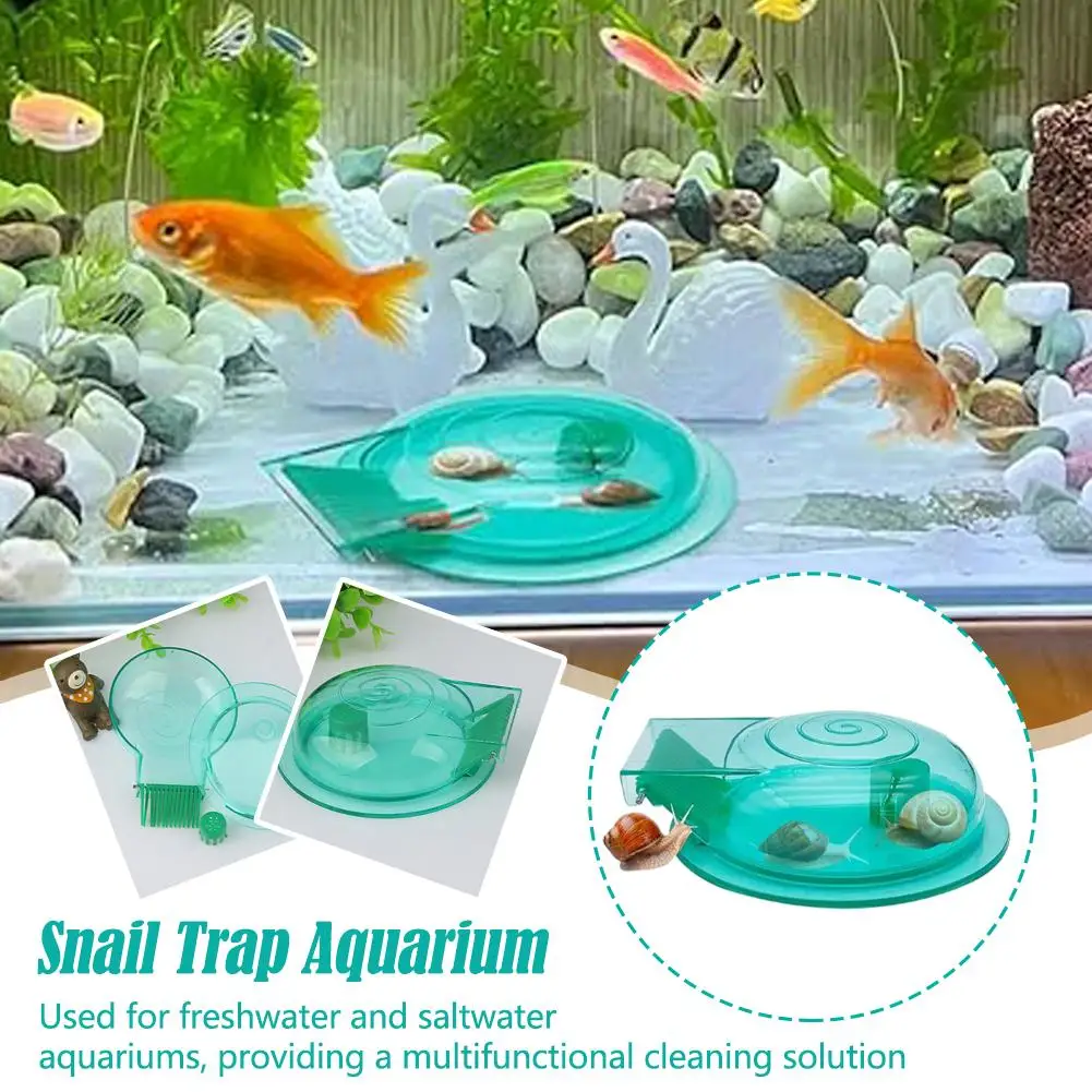 1Pc Snail Trap Aquarium Plastic Snail Nest Multi Functional Sleeping And Playing Snail Supplies