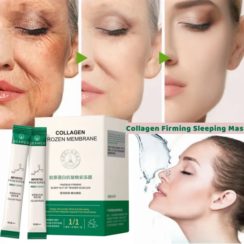 

30pcs Collagen Sleeping Face Mask Nourishment Repair Firming Anti-aging Anti-wrinkle Brightening Skin Tone Korean Skin Care