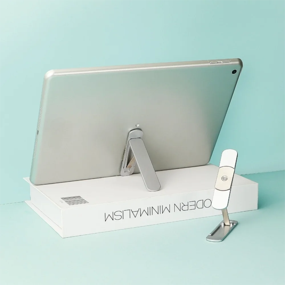 

Универсальная алюминиевая настольная подставка для планшета, складной регулируемый держатель для телефона, вращающаяся на 360° подставка для мобильного телефона