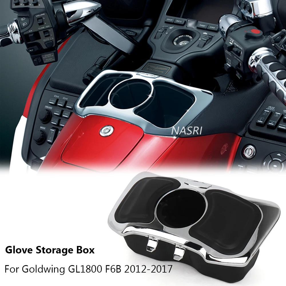 New For Honda GOLD WING GL1800 GL 1800 Goldwing F6B 2012-2017 2016 Motorcycle Accessories Glove Box Cubby Kits Chrome Black