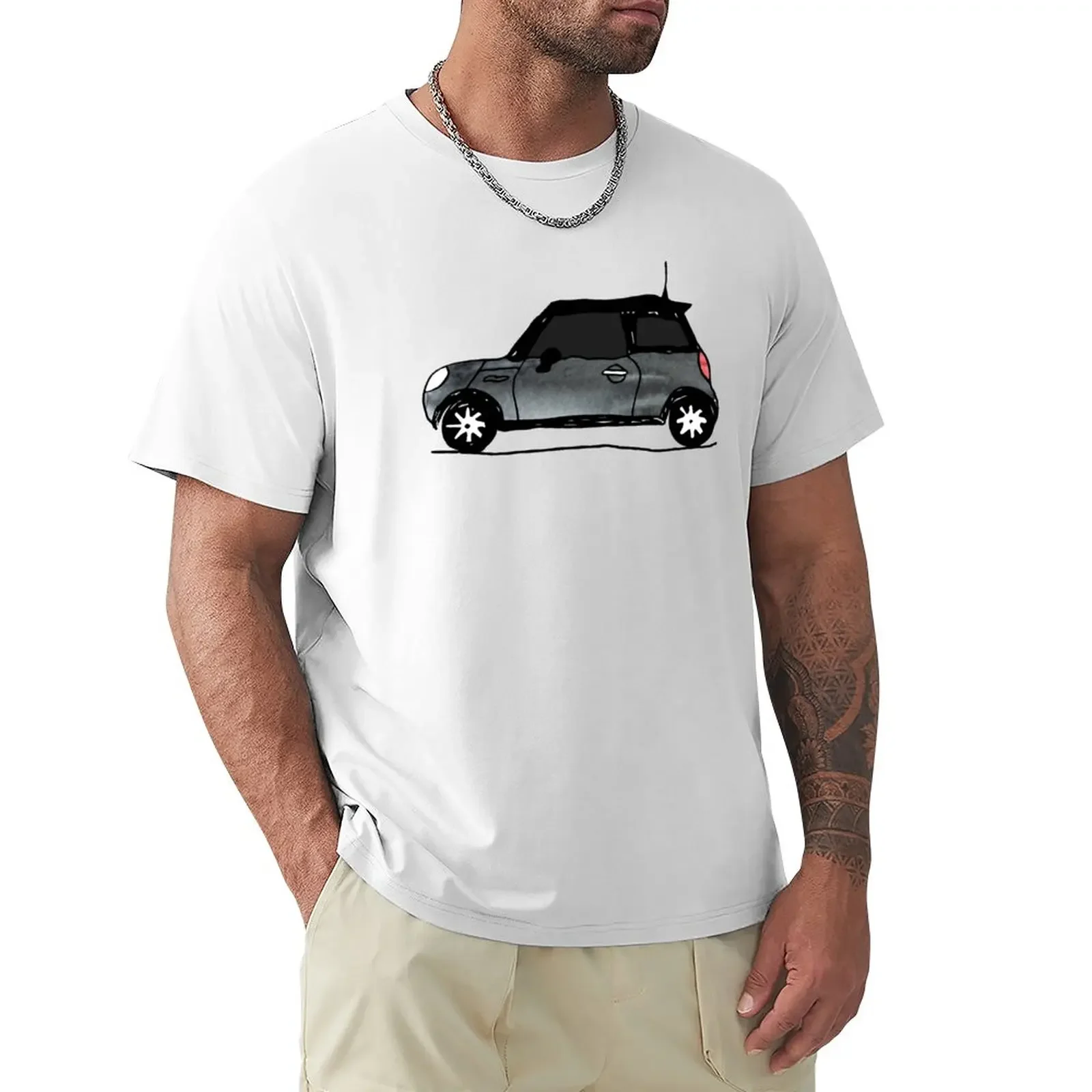 MINI 2-Door Hardtop - Moonwalk Grey T-Shirt oversized new edition t shirt men