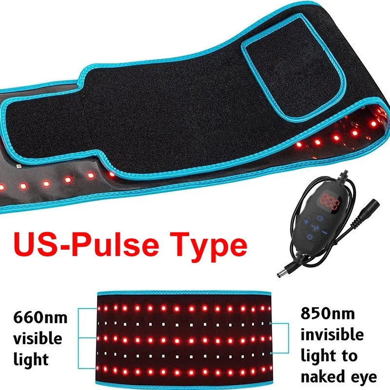 Rode en infrarood lichttherapieriem 850nm 660nm LED-schoonheidsapparaten voor wrap Vet verbranden Gezichtswikkel Afslanken Taille Warmtekussen Volledig lichaam