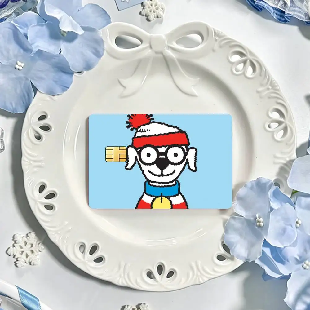Game Wheres W-allyS W-aldo  Bank Credit Cards Bus Pass Stickers Cool Decoration Waterproof 4PCS Card