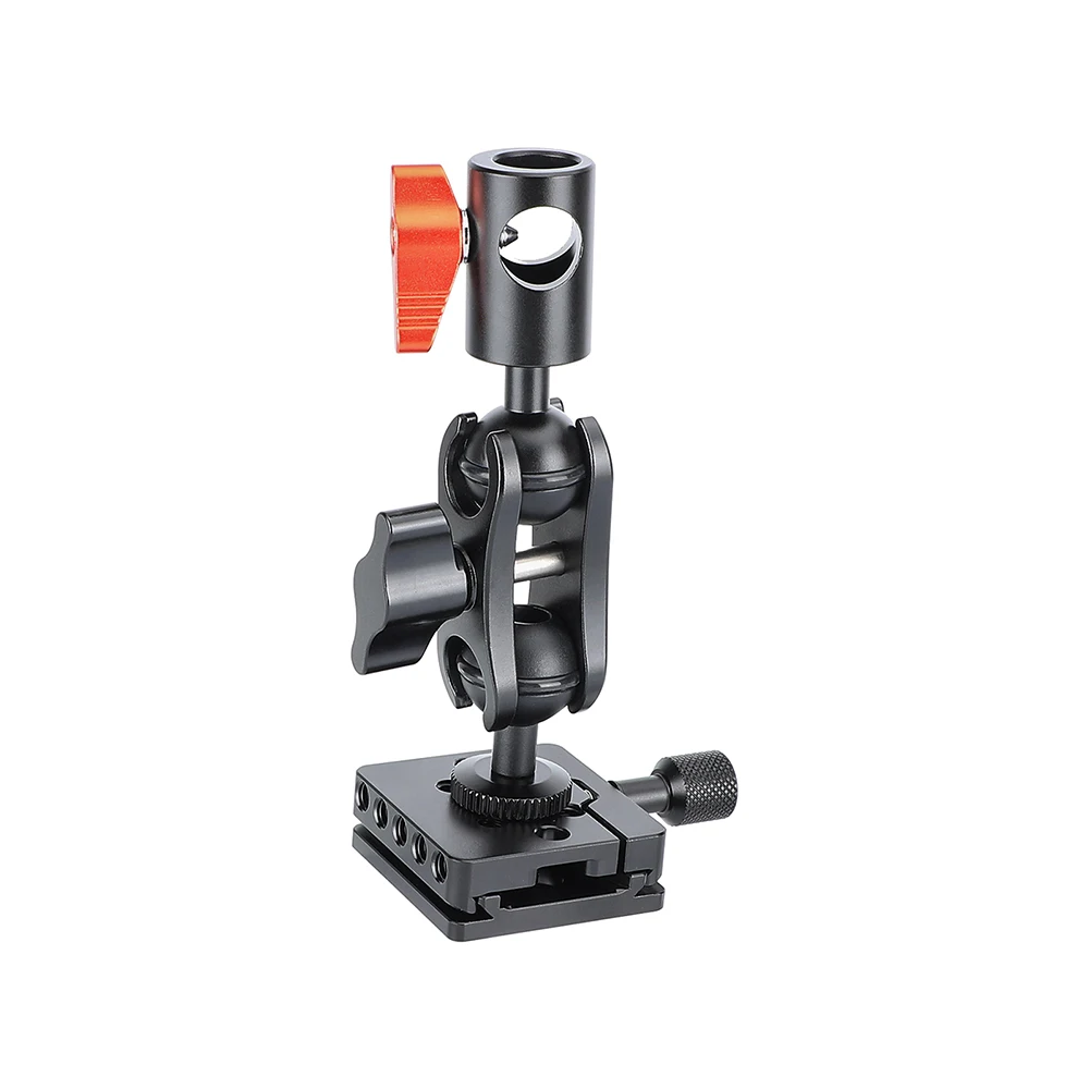 KIMRIG testa a sfera adattatore testa supporto luce 16mm con piastra a sgancio rapido stile ARCA per fotocamere universali Canon Sony Nikon