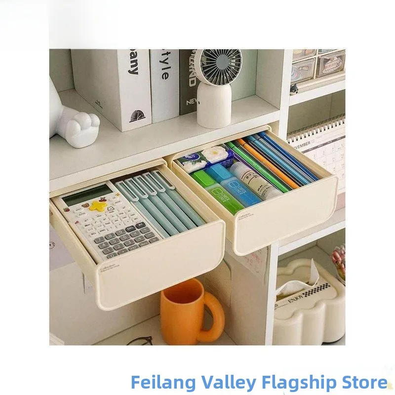 

Невидимый выдвижной ящик для хранения, органайзер для офиса и рабочего места, выдвижной ящик под стол, настольный органайзер Fly Lake Valley