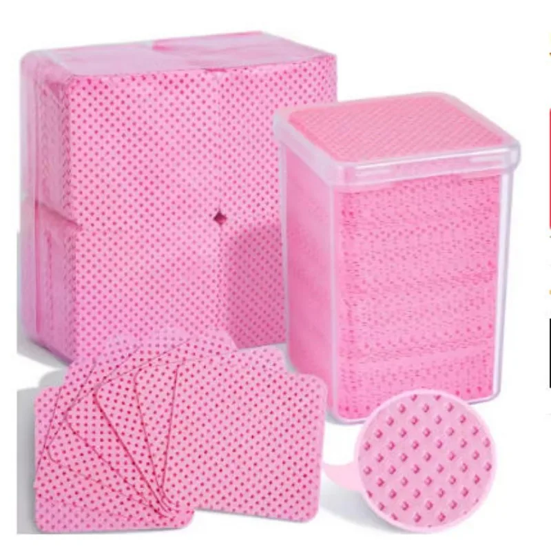 200 Toallitas Sin Pelusa para Uñas, Toallitas Profesionales para Extensión de Pestañas, Toallitas para Remover Esmalte de Uñas para Uso en Salón
