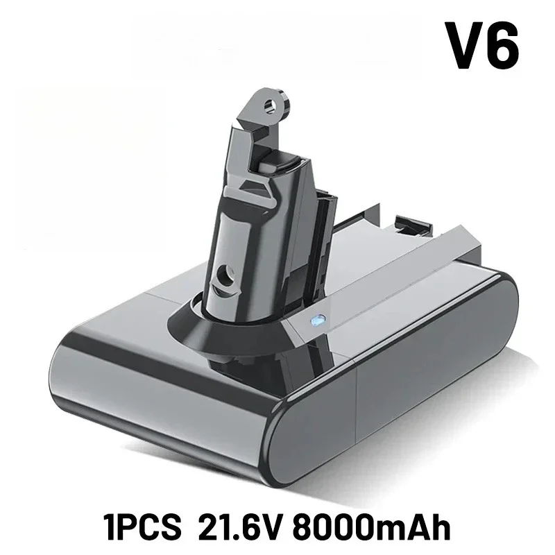8000mAh Replacement Battery for Dyson V6 V7 V8 V10 V11 Vacuum Cleaner Long Lasting Rechargeable Lithium Ion Battery Vacuum Spare