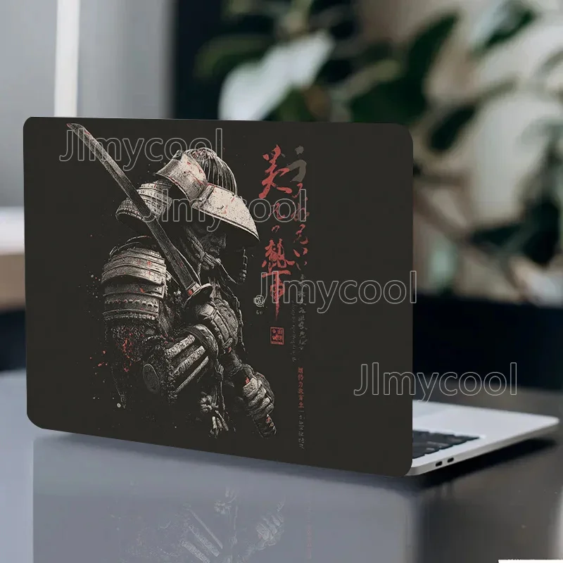 2 Pack Samurai Knife Pattern PVC Laptop Case Sticker Scratch Resistant DIY Art Case Suitable for HP Dell Lenovo Apple ASUS