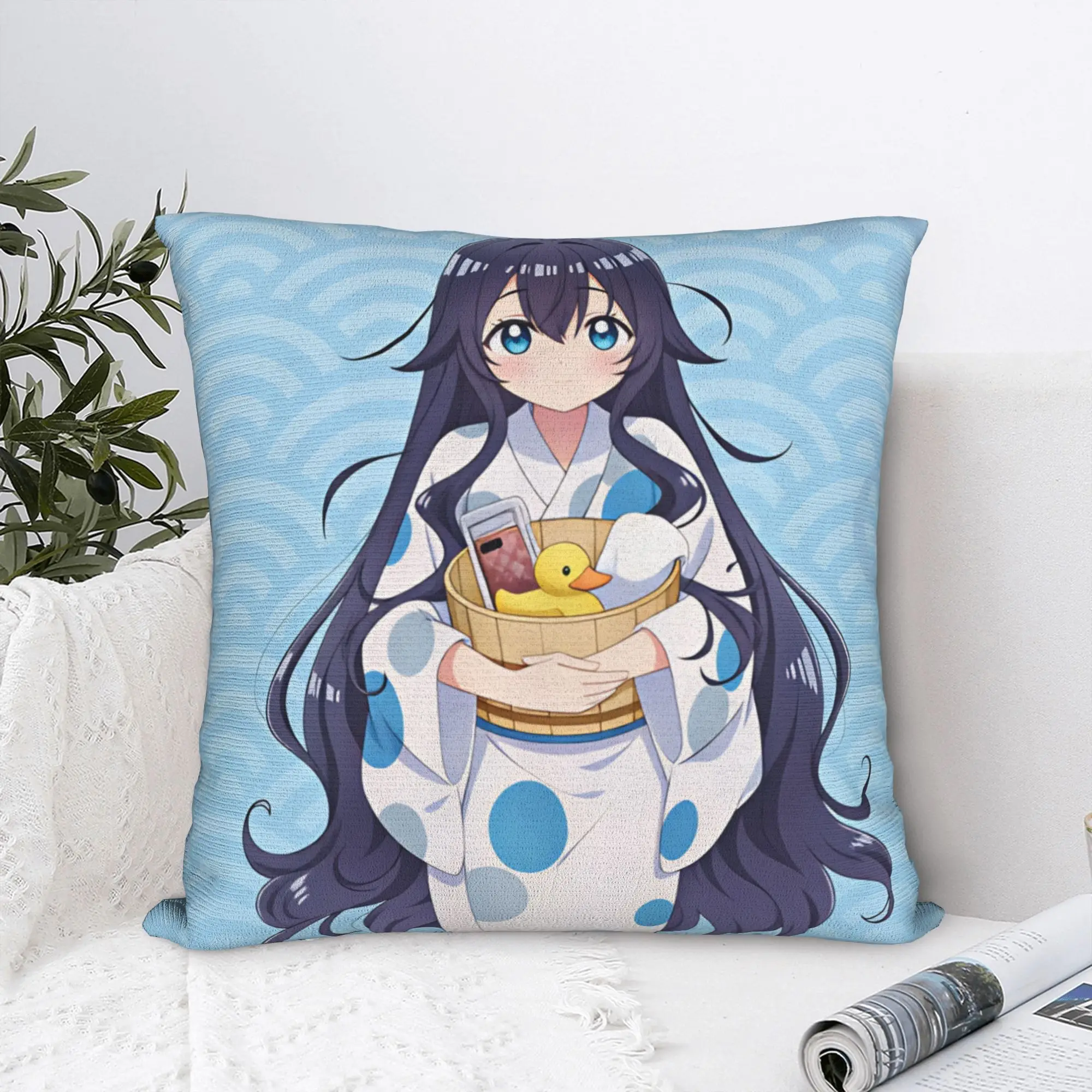 Yoshimoto Shizuka  Pillow Cover  Kawaii Pillow Case For Sofa Car Home Decor Graphic Cushion Cover Birthday Present