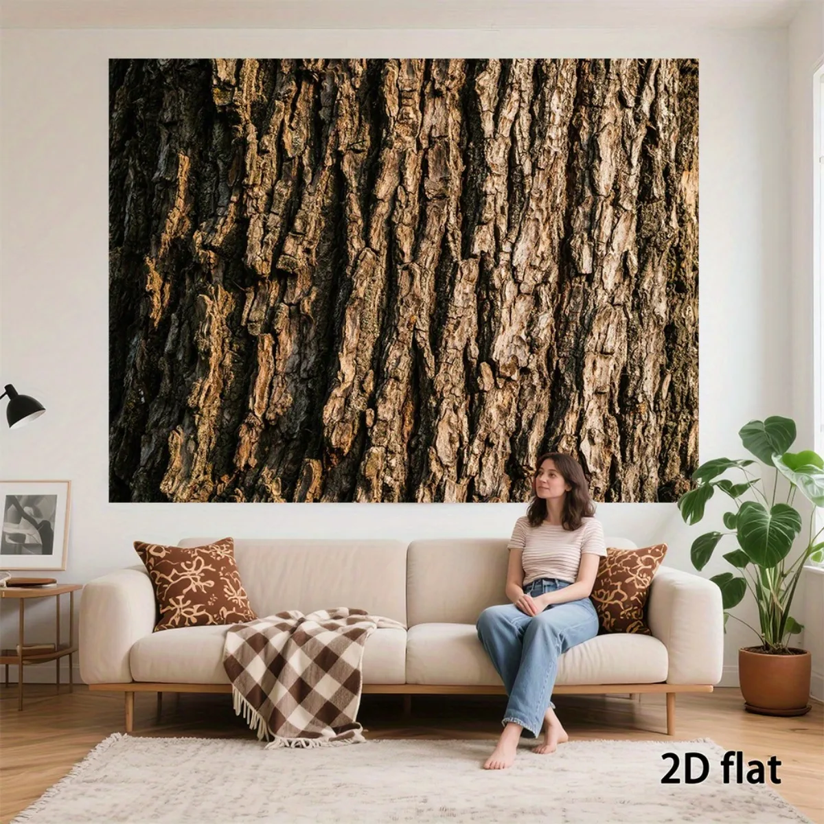 Simulate natural wood grain Digital printing polyester wall hanging tapestry decorative Living room bedrooms background gift