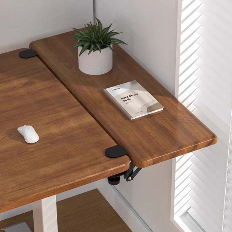 Space Saving Desk Extension Board Foldable Table Widening Panel with Ergonomic Arm Support Computer Table Expander for Office