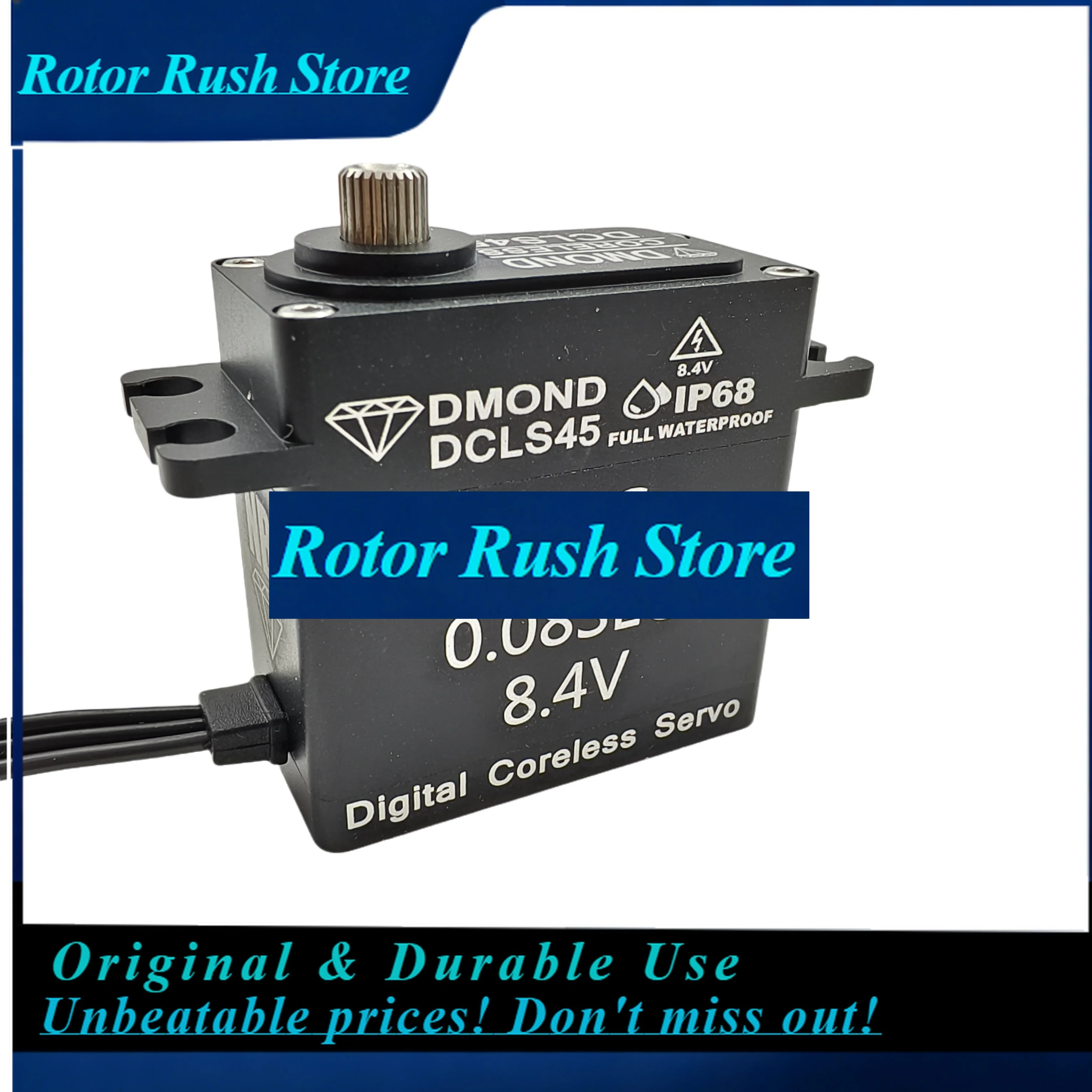 RoRuSDMOND DCLS45 45 кг 0,08 с Бесколлекторный 8,4 В IP68 Полностью водонепроницаемый NB для радиоуправляемых моделей 1/8 1/10: краулеров, багги, грузовиков. Индивидуальная сборка.