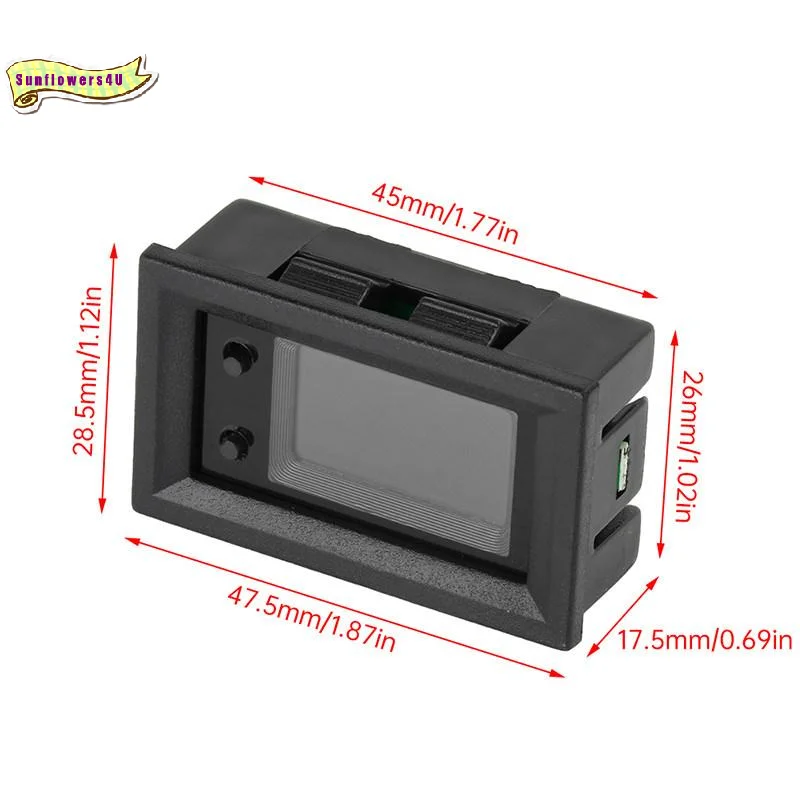 9 In 1 High Sensitivity Voltmeter Ammeter 10A 50A 100A Multifunction Volt Current Power Tester for Student Physics Experiments