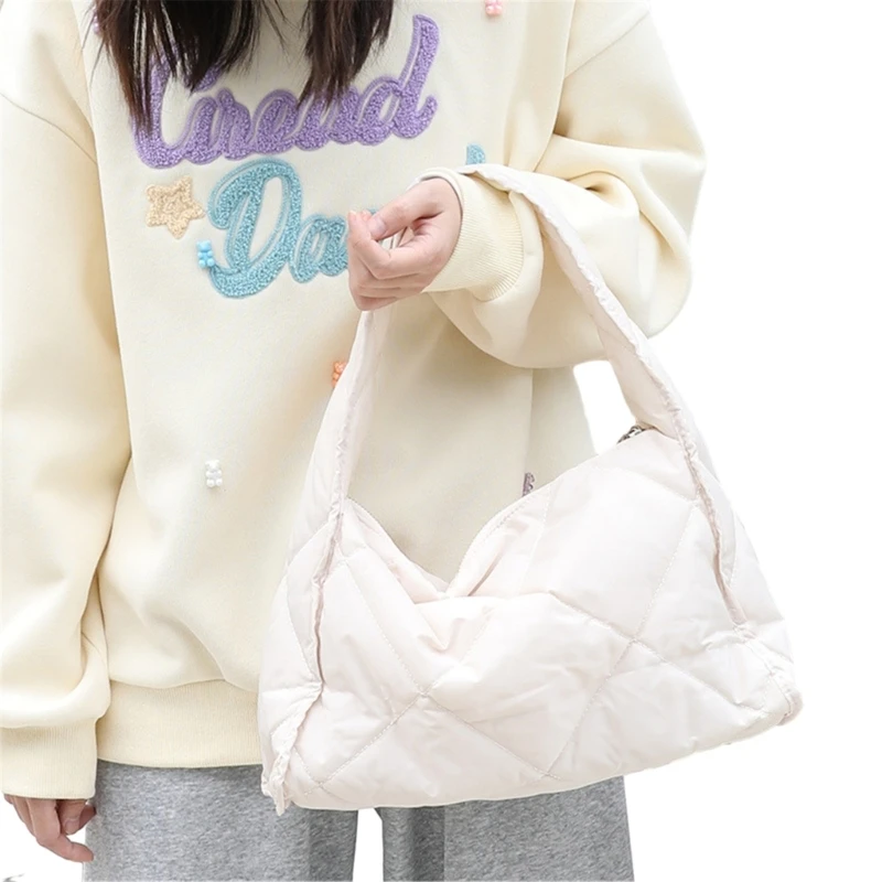 Simple Quilted Shoulder Bag Fashionable and Practical Handbag Puffer Bag Perfect for Daily Casual Use