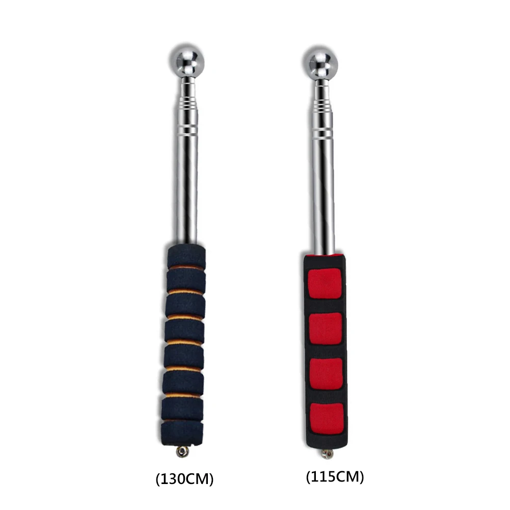 115/130 CM Telescopic Rod Test Tool with Sponge Handle Empty Drum Hammer Sound Detection Hammer For House Decoration Inspection