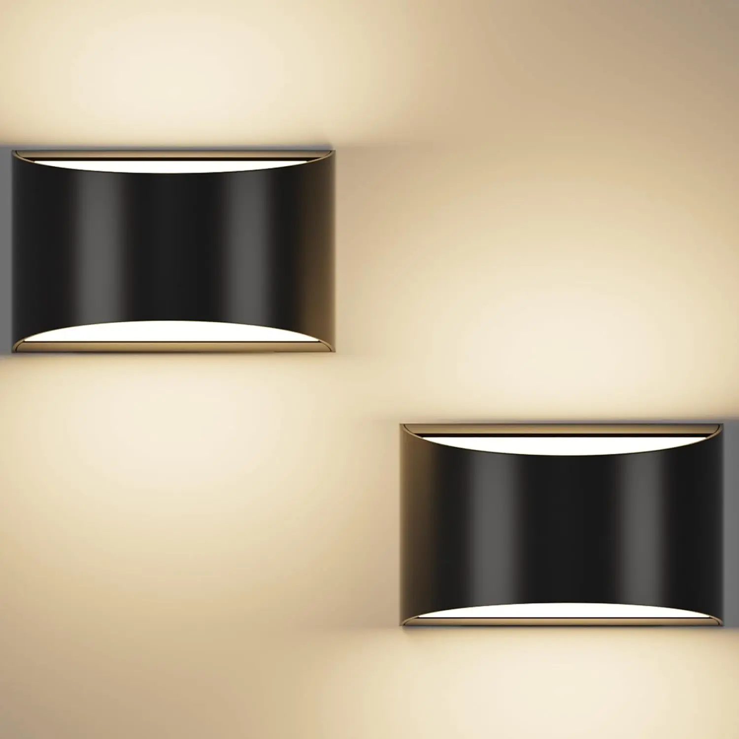 

Bla Led Wall Sconces Indoor - Warm White 3000K 10W Modern Wall Light Fixture,Outdoor Waterproof,Hardwired,Up And Down Wall