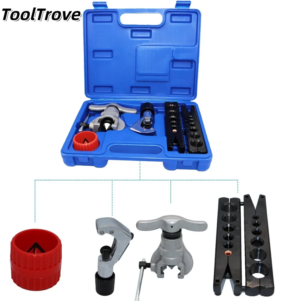 Manual Eccentric Pipe Expander for Copper Tubes - Flare Hole Tool, Specialized for Air Conditioning Installation, Maintenance &