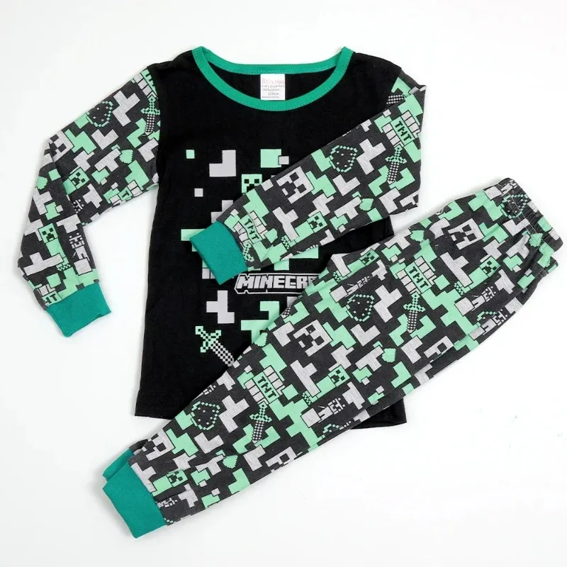 Minecrafts Pajamas Angel Sleepwear Long Sleeved Pants Short-sleeved Suit Clothes - view 4