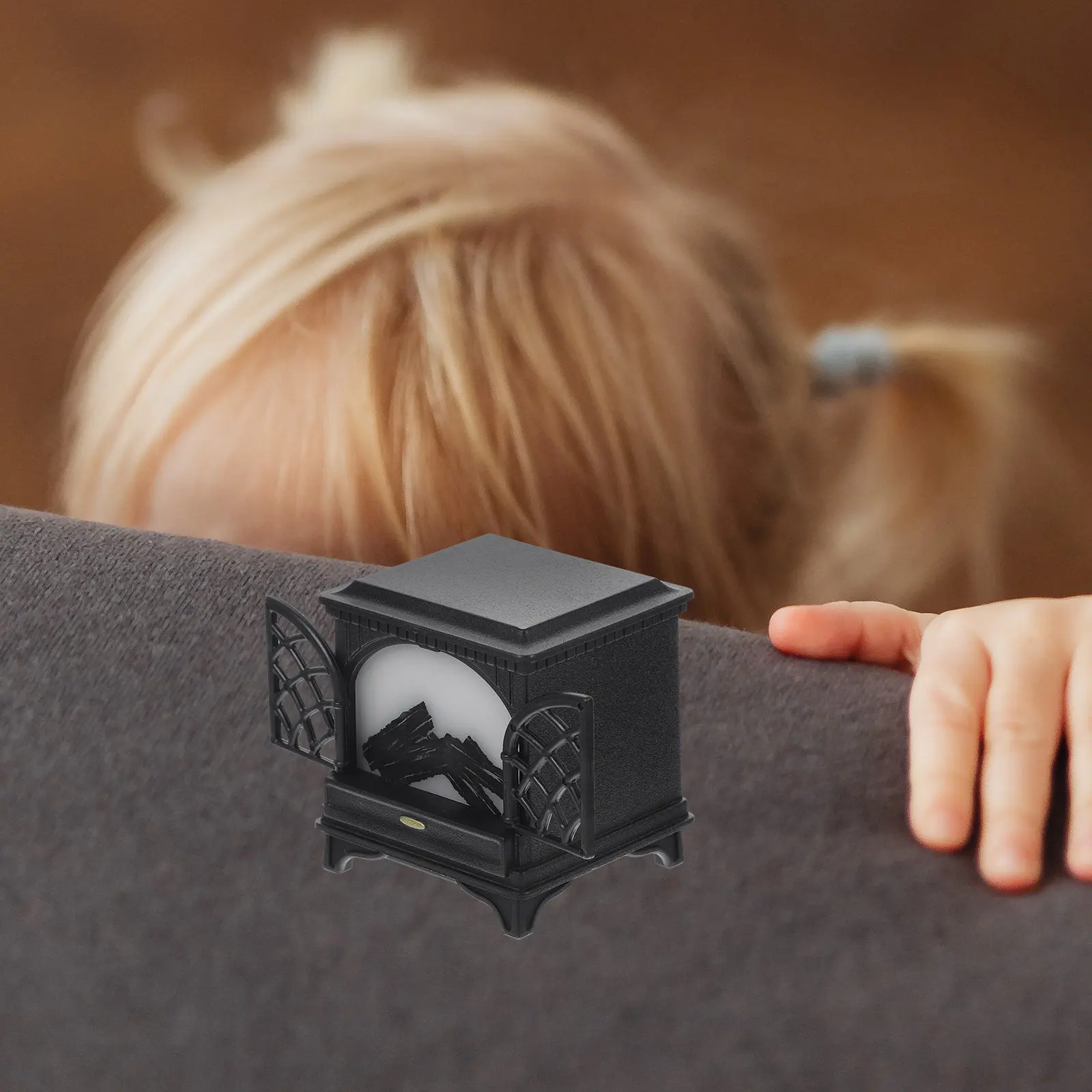 

Miniature Plastic Fireplace Mini House Accessory Simulate Warmth Tiny House Accessories Lighting Decoration for DIY Craft Micro