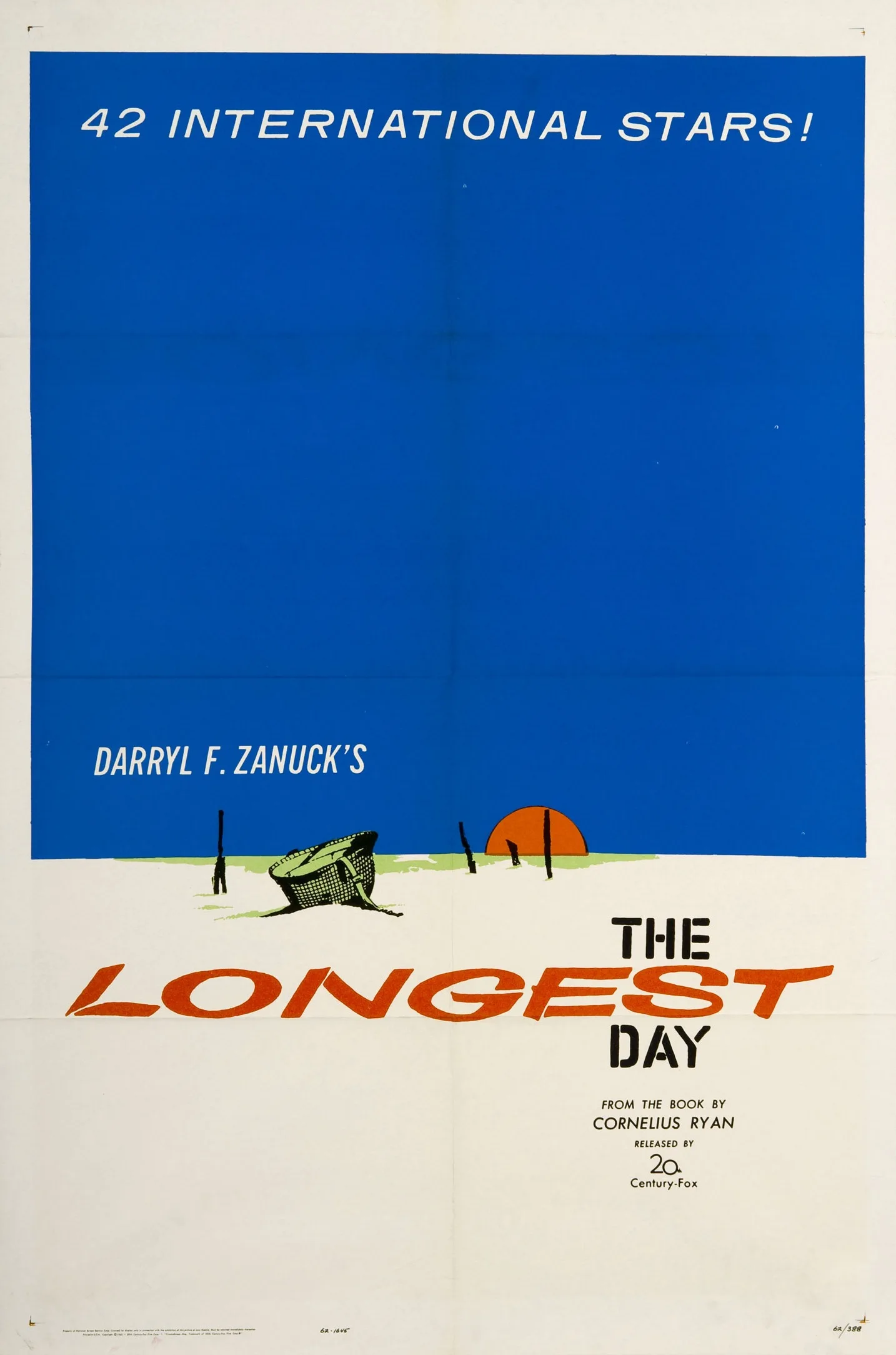 Film The Longest Day (1962) Poster woondecoratie