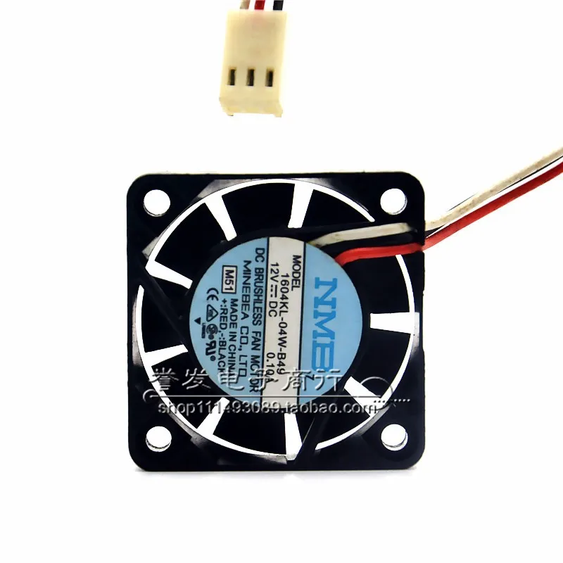 BARU ASLI 1604KL-04W-B49 12V 0.10A 4010 40x40x10mm KIPAS PENDINGIN RADIATOR