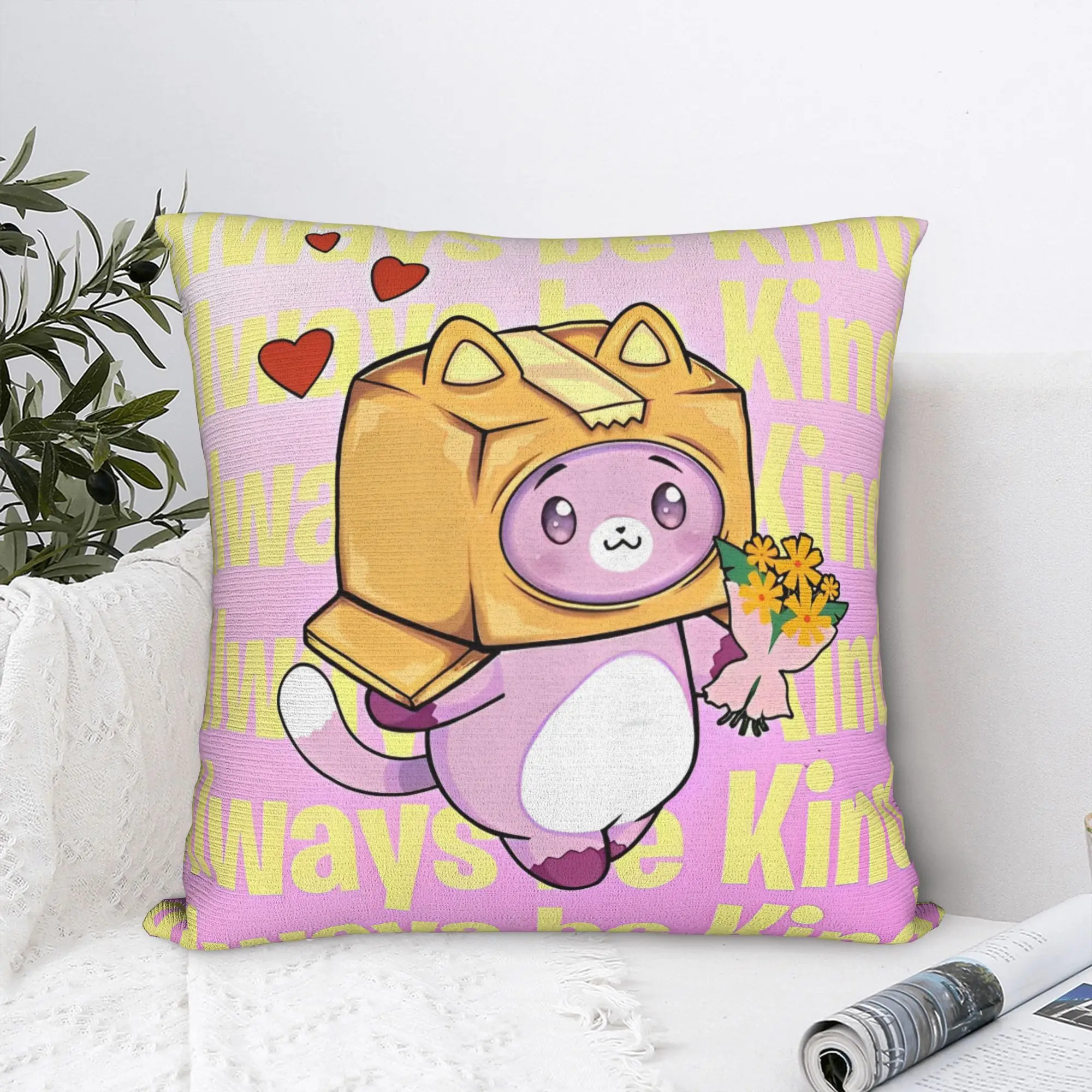 

Pillow Case Lankyboxs Meme Print Pillow Cover For Sofa Home Decor Morden Pillowcases