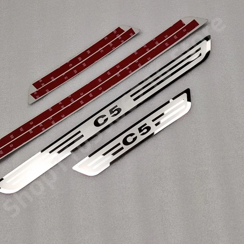 for Citroen C5 2010-2016 Stainless Steel Scuff Plate/Door Sill Door Sill Scuff Plate Welcome Pedal Car-styling