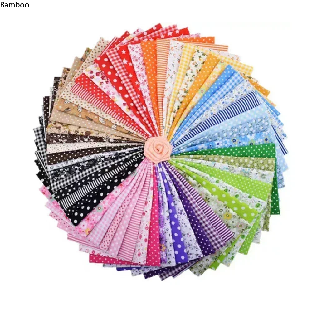 7-teiliges Set Baumwollstoffe mit Aufdruck zum Nähen, Quilten, für Patchwork, handgefertigte Accessoires, Stoffe für DIY-Projekte