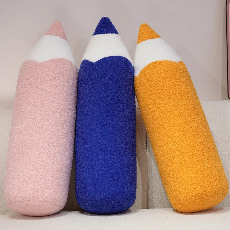 

Funny Colorful Pencil Plush Toys Soft Cozy Big Size Pencil Throw Pillow Office Nap Pillow Creative Home Decor Cute Kids Gift