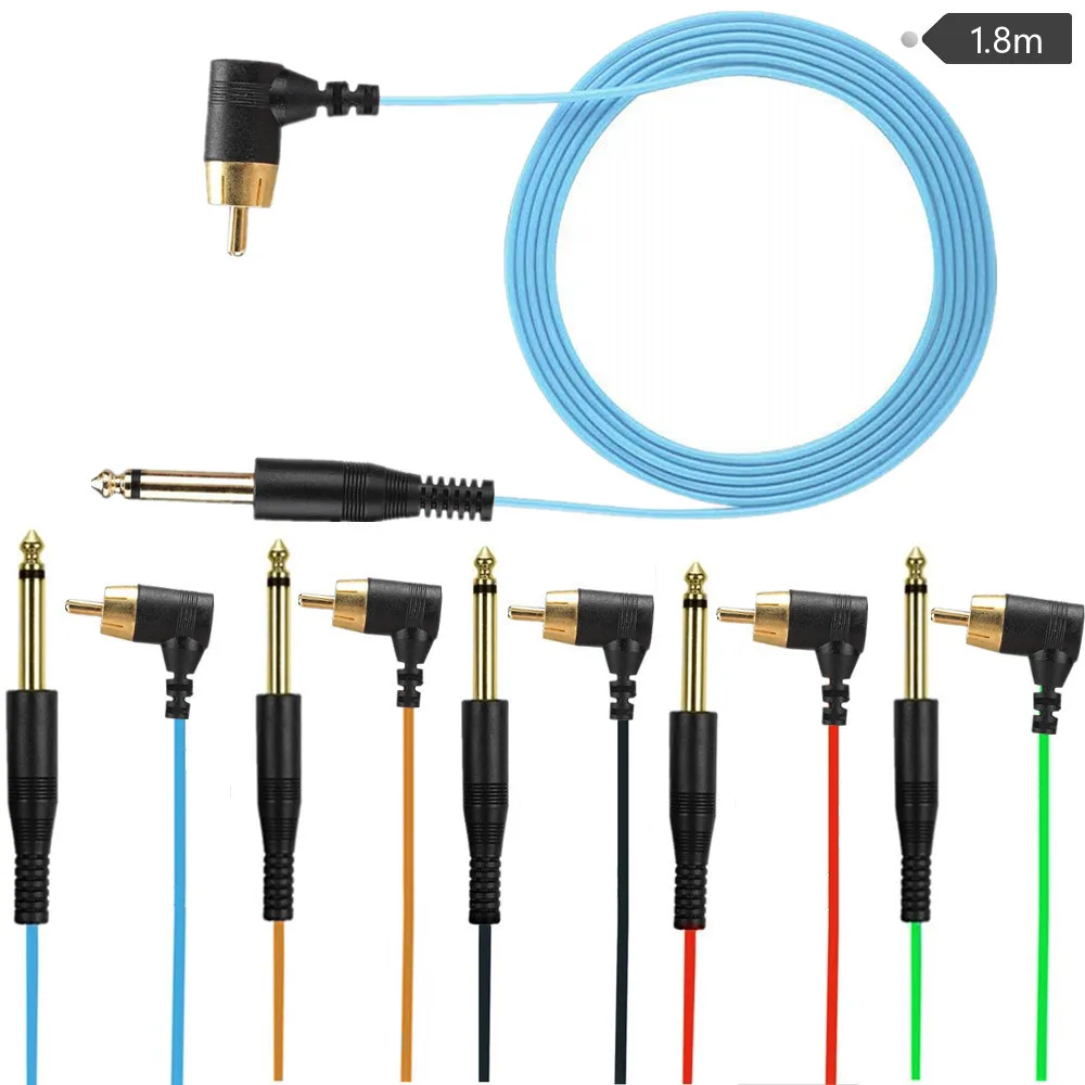 สายคลิปสัก, ขั้วต่อสายเคเบิล RCA เครื่องสักแหล่งจ่ายไฟอุปกรณ์เสริมสายคลิปสักสำหรับเครื่องตลับหมึกแบบโรตารี่