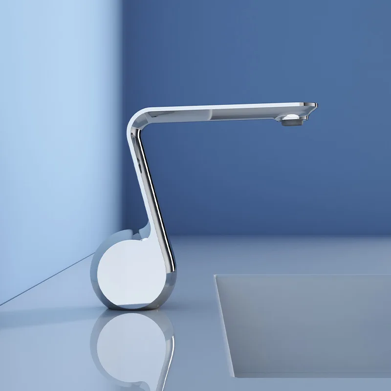 Elegantly Designed Chrome Basin Faucet Hot And Cold Water Mixer For Bathroom Sink
