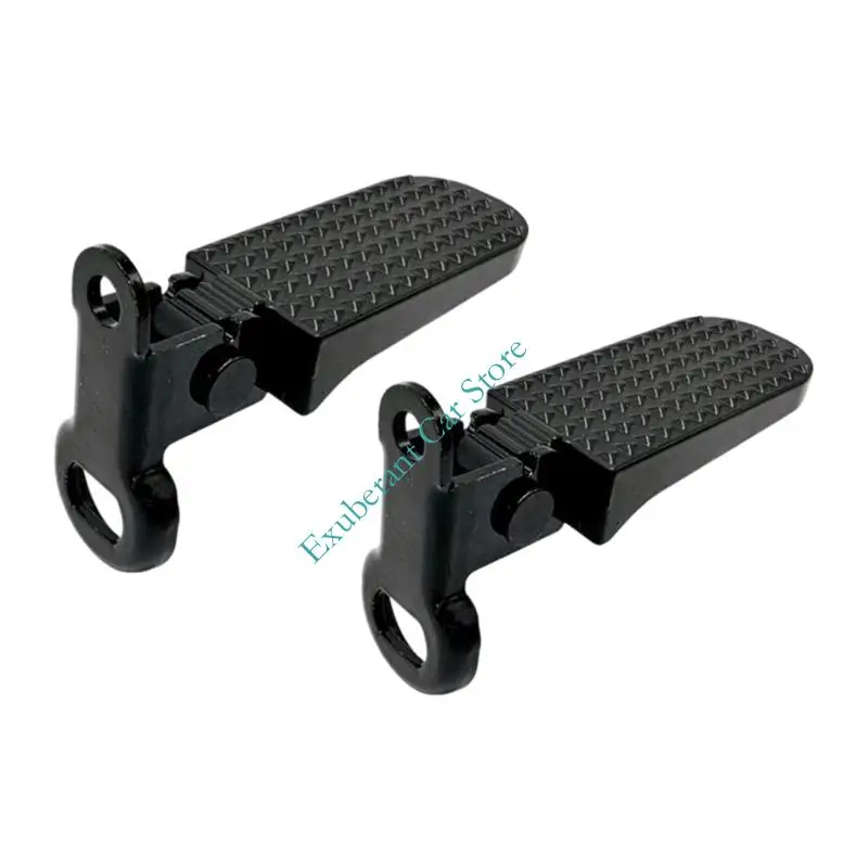 Electric Bike Rear Passenger Foot Platform Set with Aluminum Body, Grip Pattern, and Electric Bike Rear Support for Road
