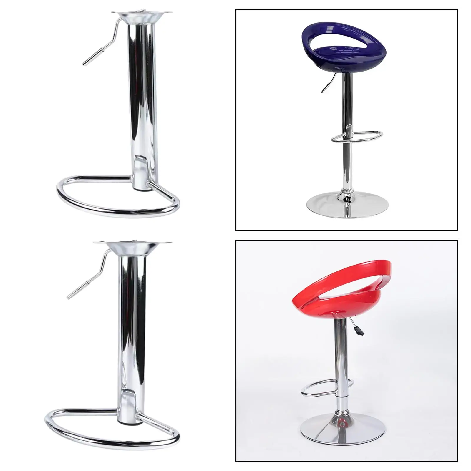 Swivel Bar Stools Accessories Steel Heavy Duty with Footrest Counter Height Stool Parts