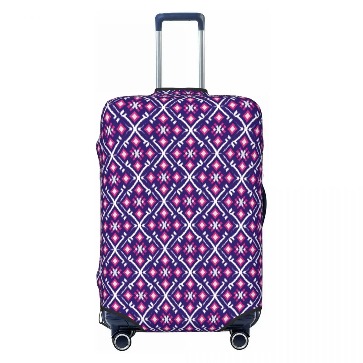 

Custom Ikat Geometric Tribal Ethnic Pattern Suitcase Cover Washable Travel Luggage Covers for 18-32 inch
